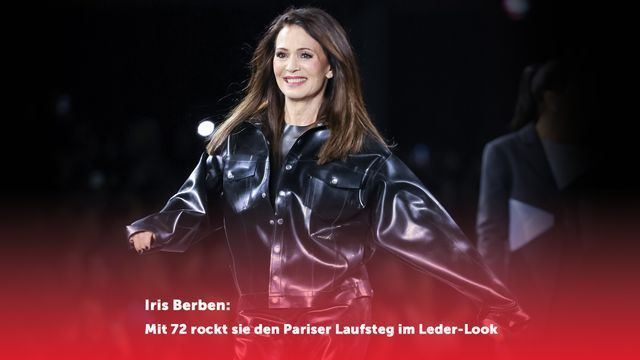 At 72, she rocks the Paris catwalk in leather look