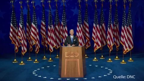 Joe Biden nimmt Nominierung an - Herausforderer Trumps