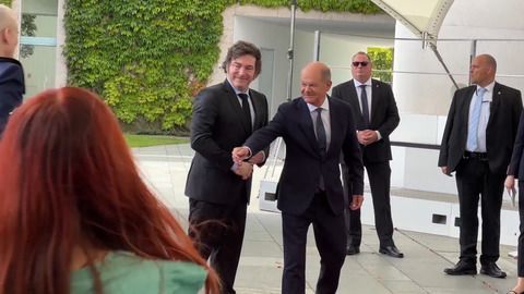Treffen mit Milei - Scholz fordert Sozialverträglichkeit von Reformen