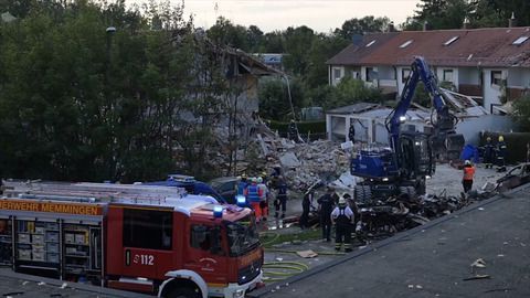 Nach Explosion: Toter aus Trümmern in Memmingen geborgen