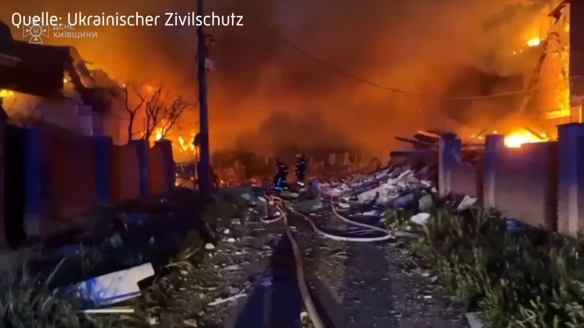 Tote und Verletzte: Russische Drohnenangriffe auf Kiew und andere Städte