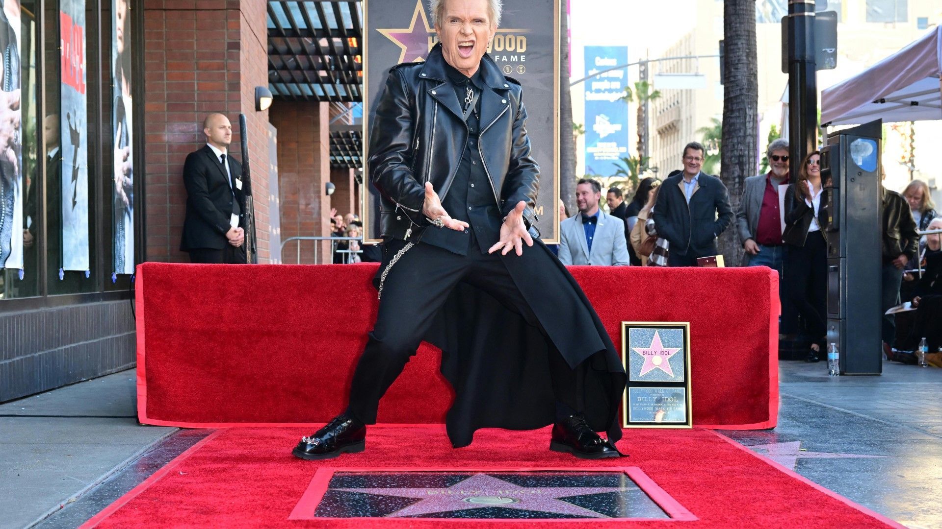 Billy Idol gets star on the Hollywood Walk of Fame