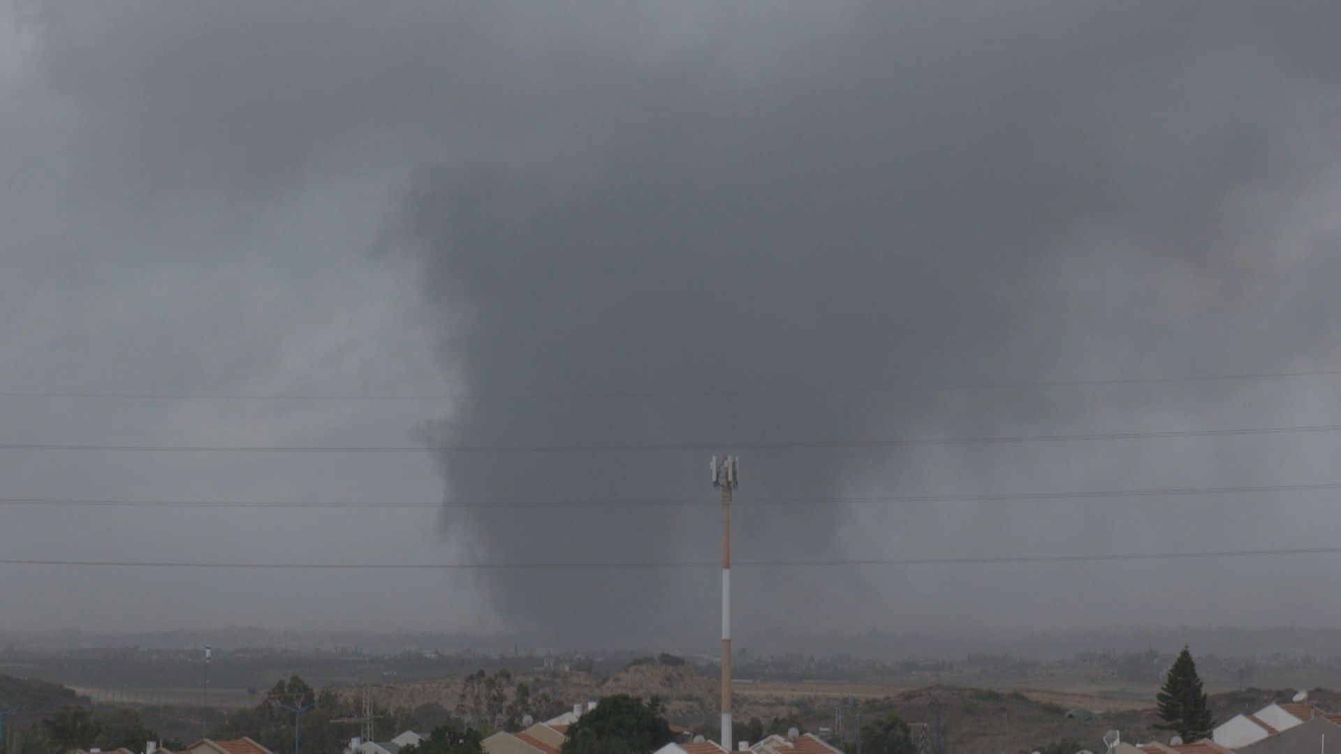 Smoke rises over northern Gaza