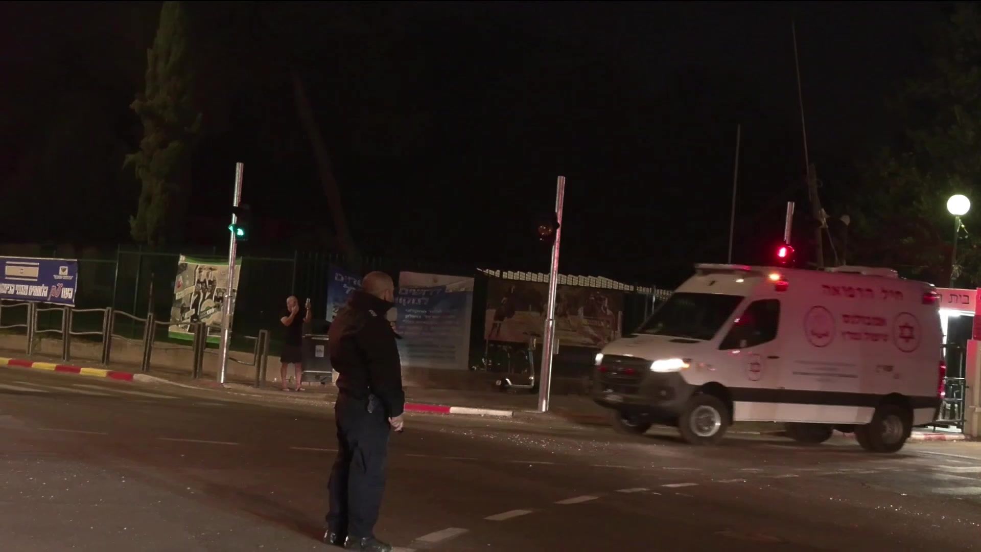 Israelis cheer as ambulances transporting freed hostages arrive