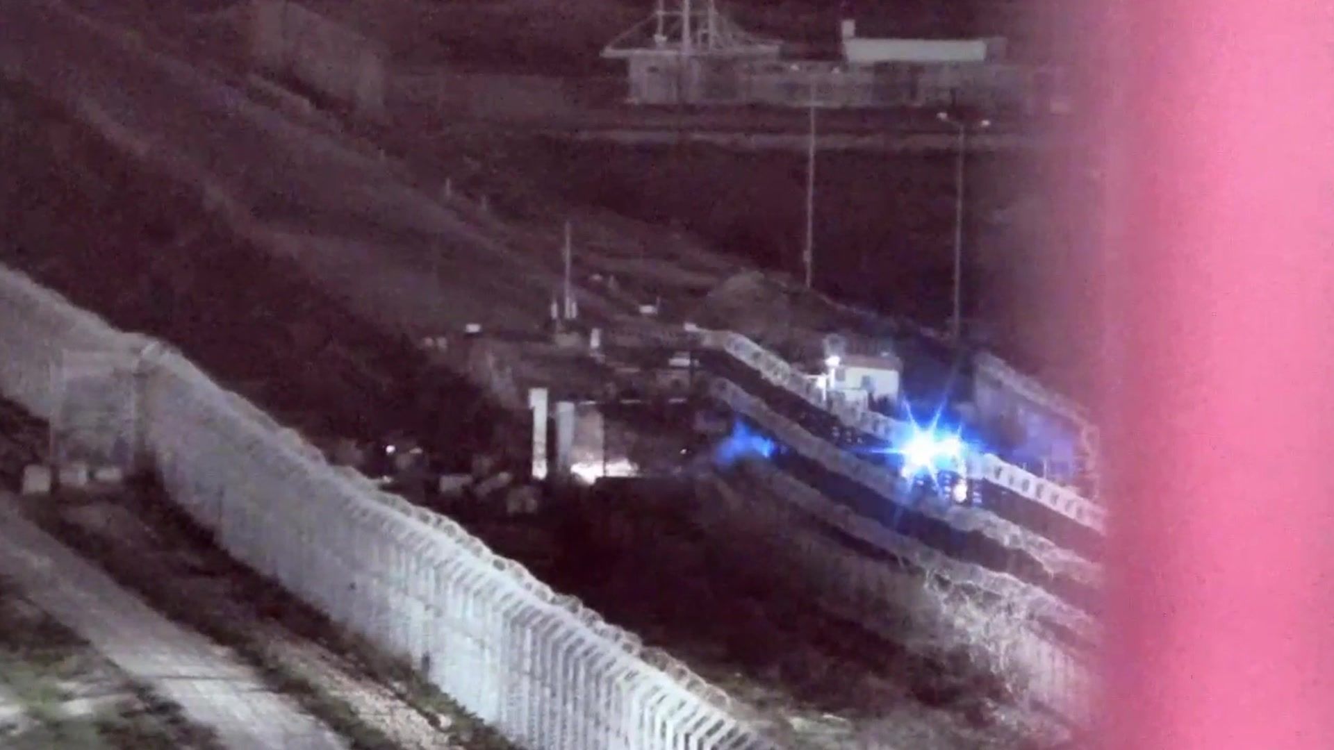 Israeli army footage of the moment second group of released hostages crossed into Israel