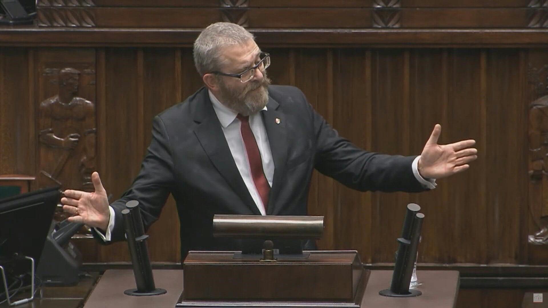 Far-right Polish MP expelled from parliament after anti-Semitic act