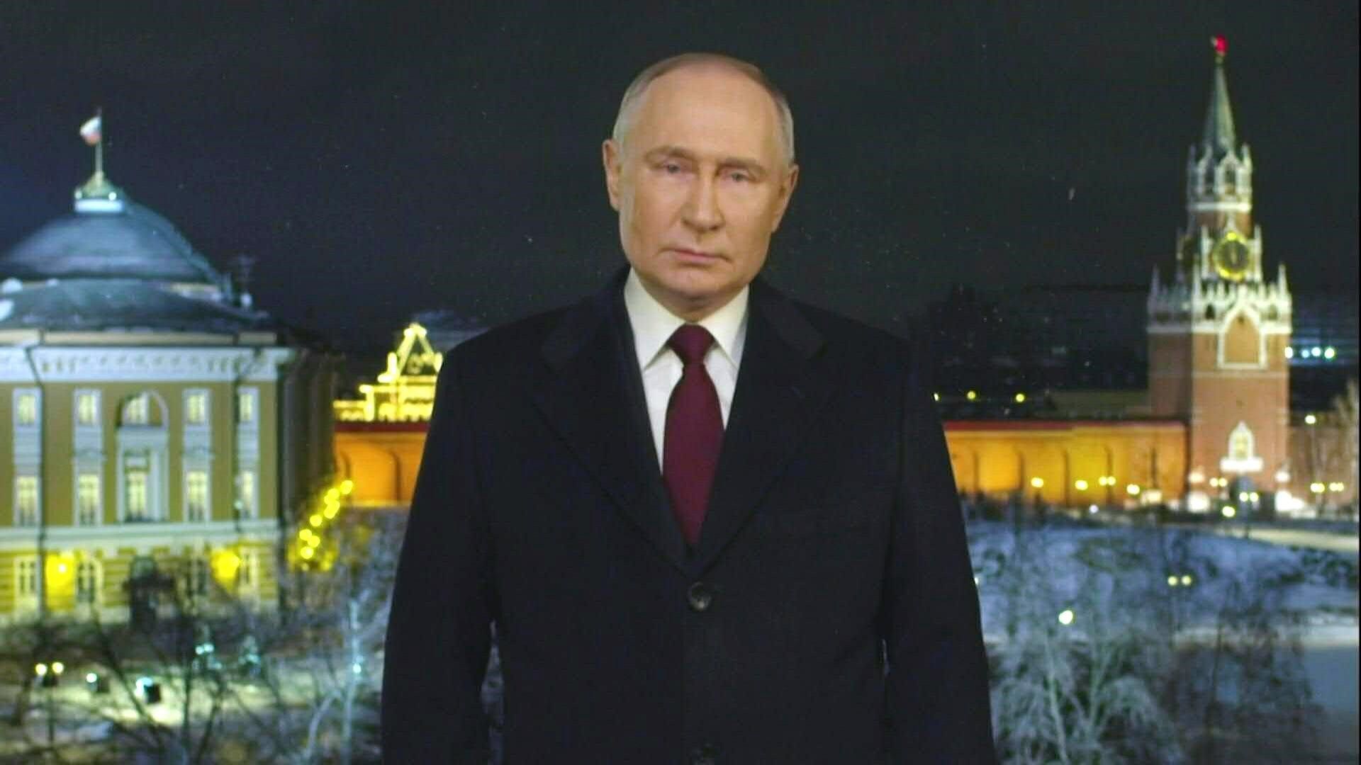Putin zum Neuen Jahr: Russland wird "niemals" zurückweichen