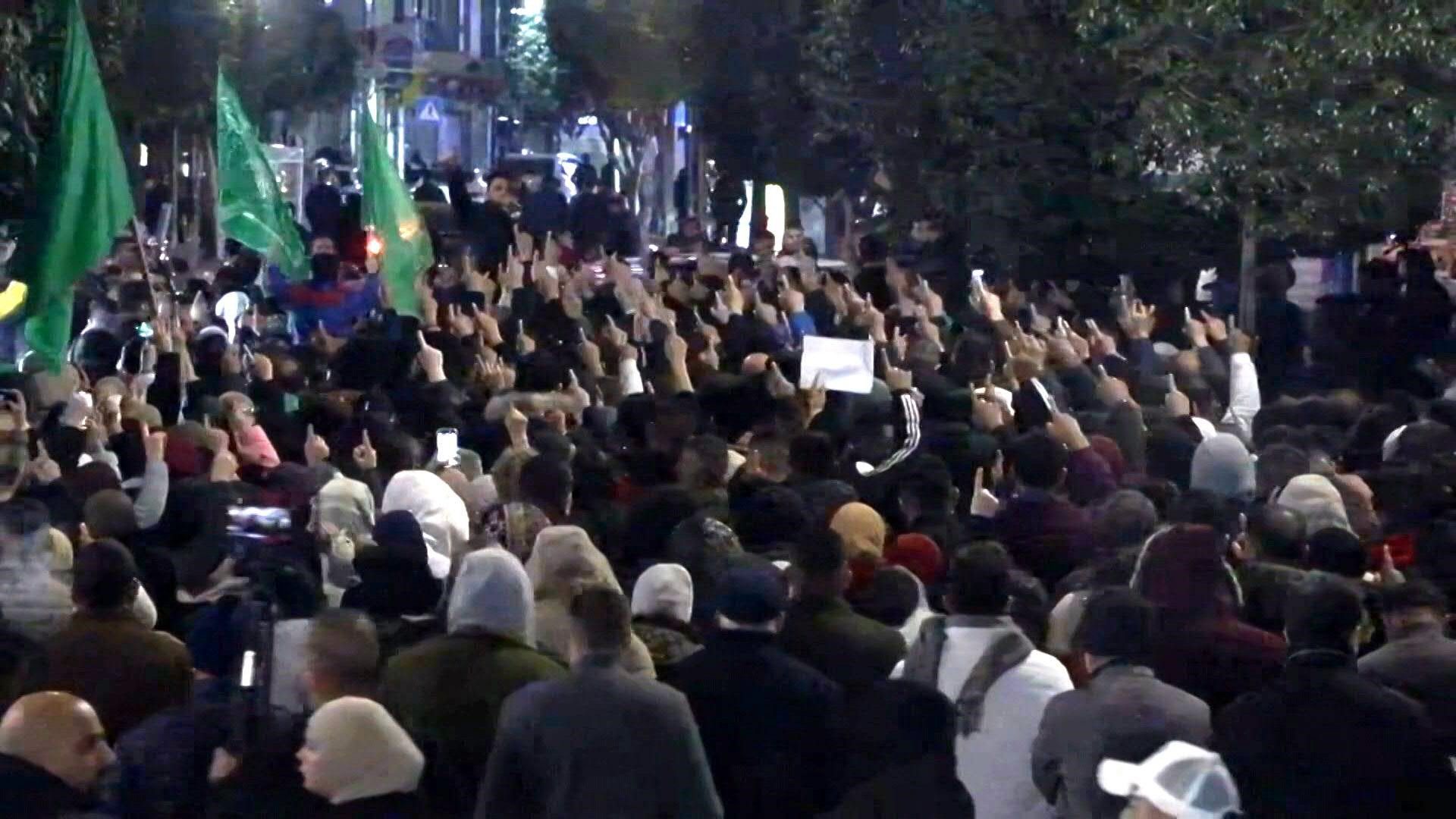 Palestinians rally in Ramallah after Hamas deputy killed in strike in Lebanon