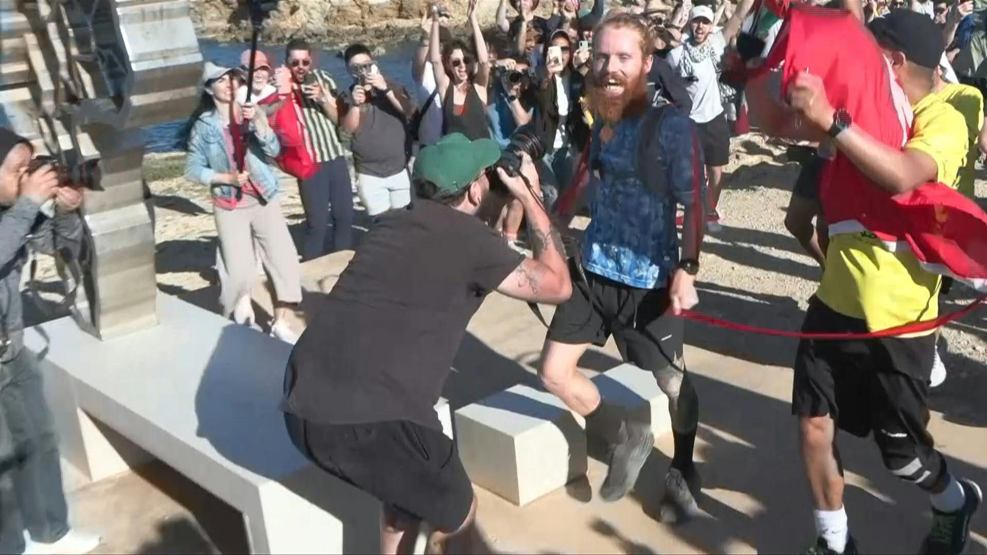 British man running length of Africa crosses finish line