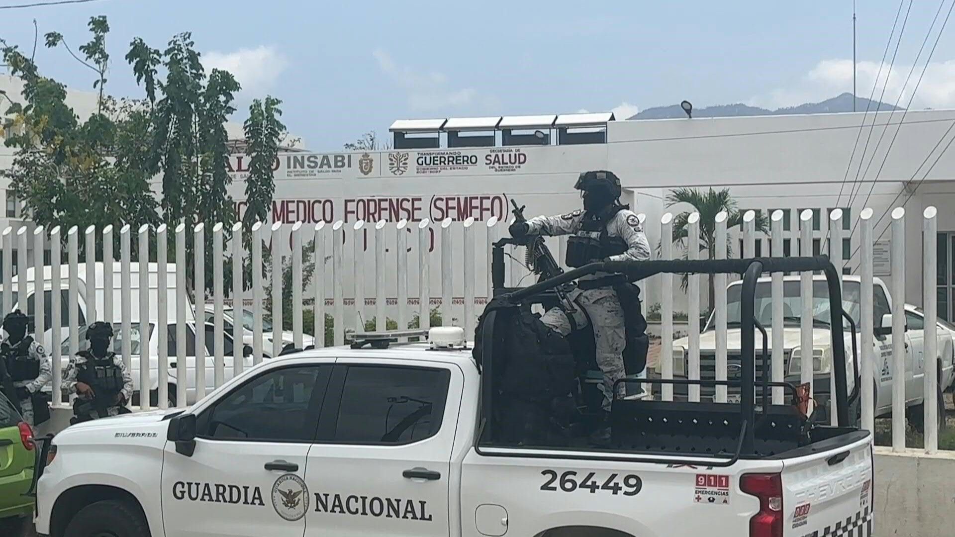 Mexico national guard secures forensic medical center holding body of mayor-elect shot dead