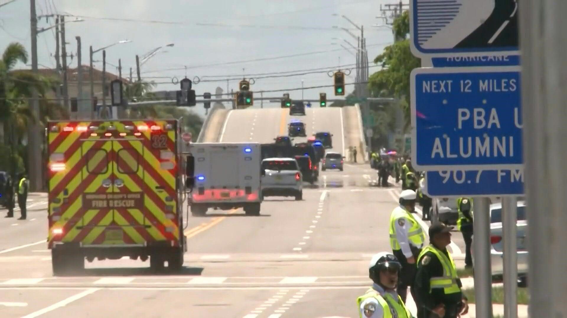 Netanyahu's motorcade leaves Trump's Mar-a-Lago