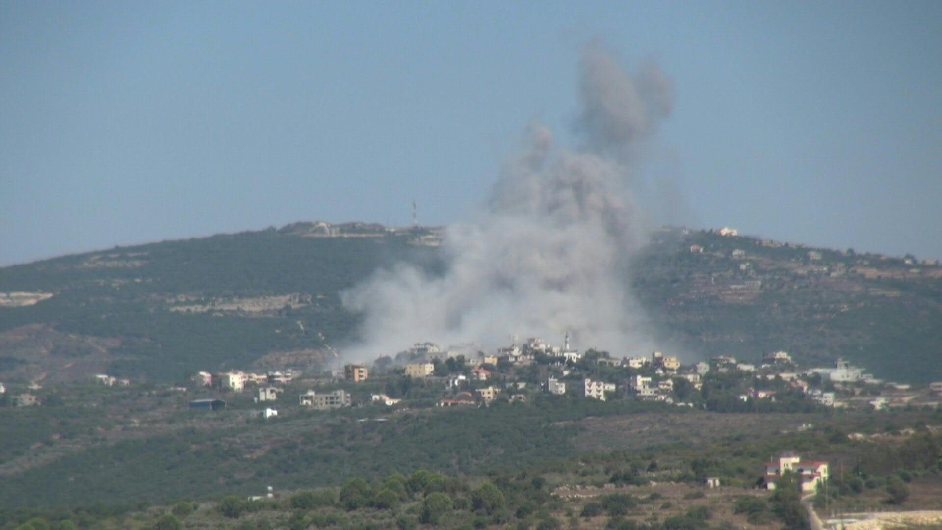 Smoke billows following Israeli strike on south Lebanon