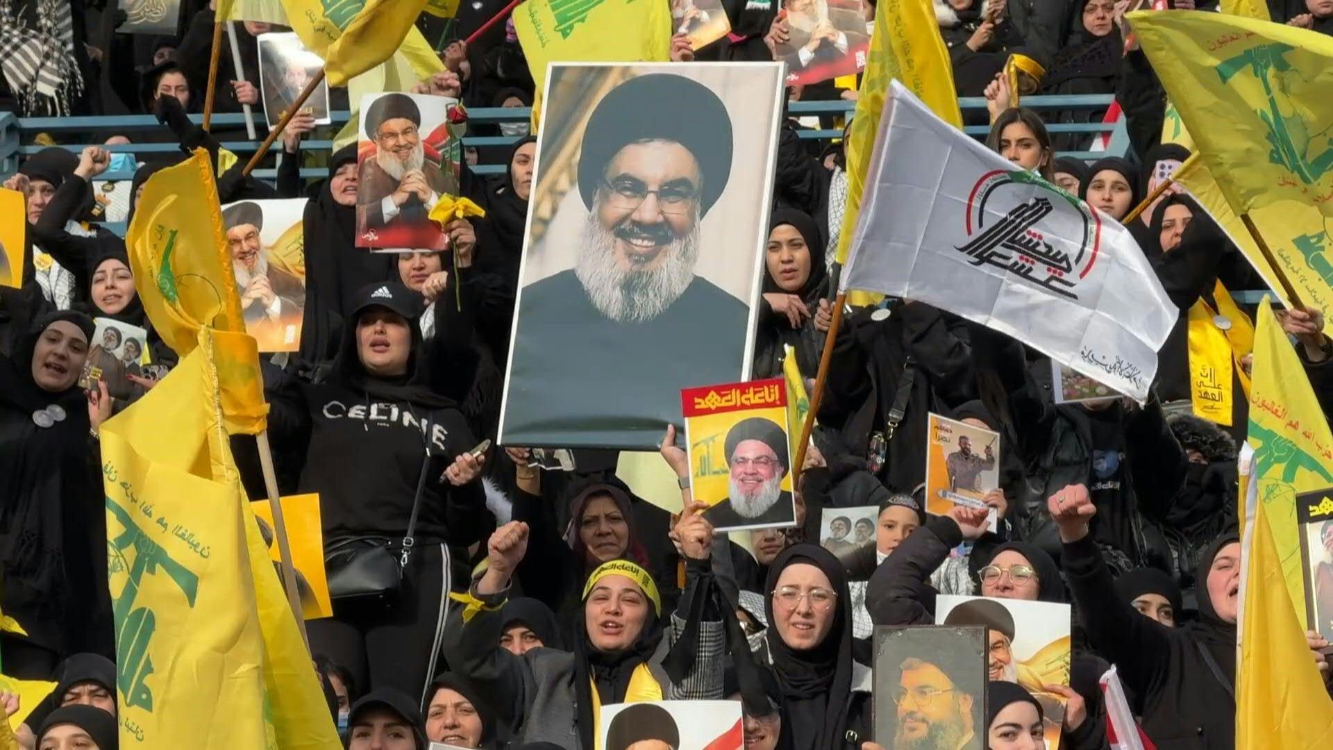 Thousands of mourners attend Beirut funeral of slain Hezbollah leader
