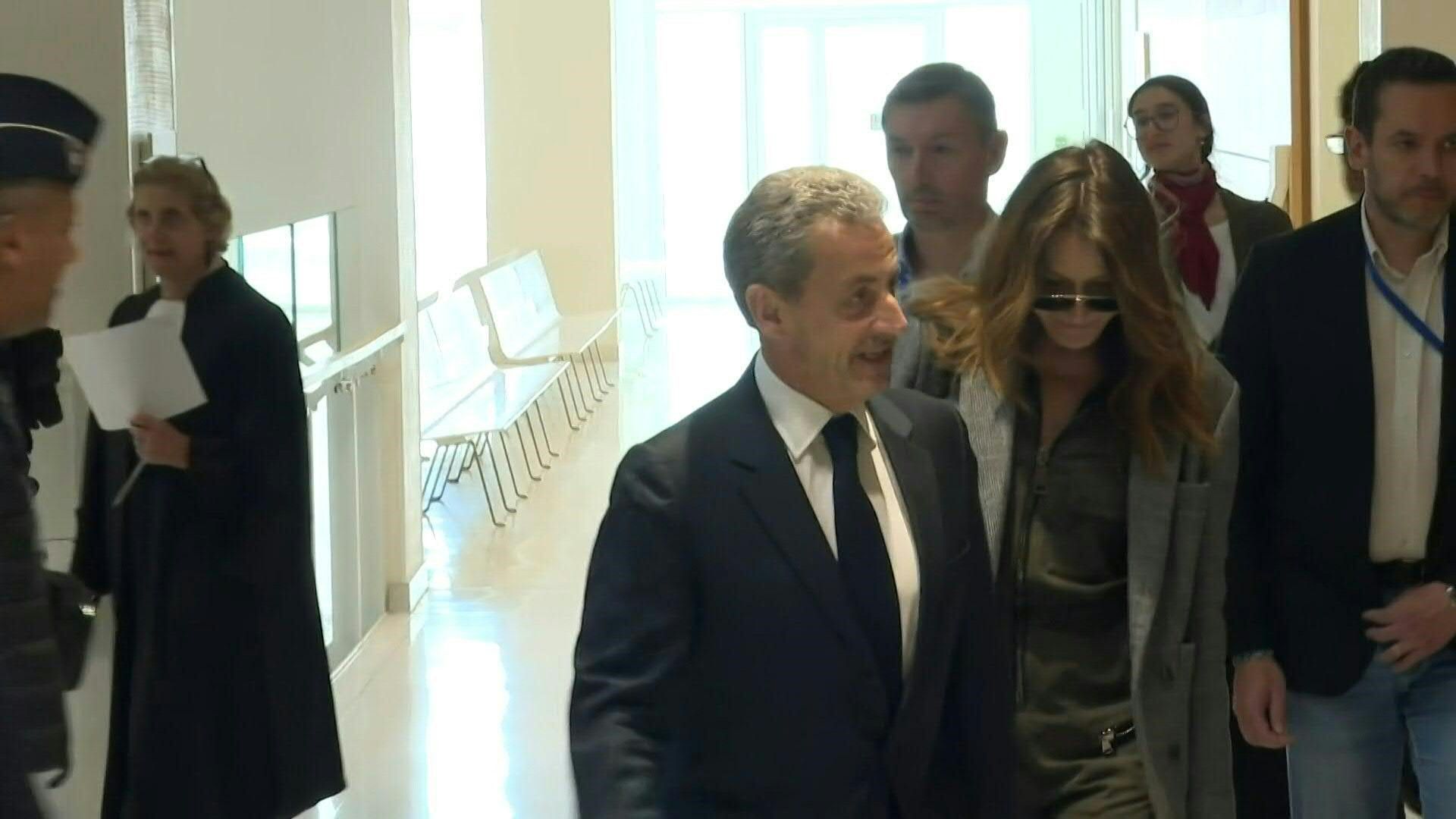 Video: Former French President Nicolas Sarkozy arrives at court