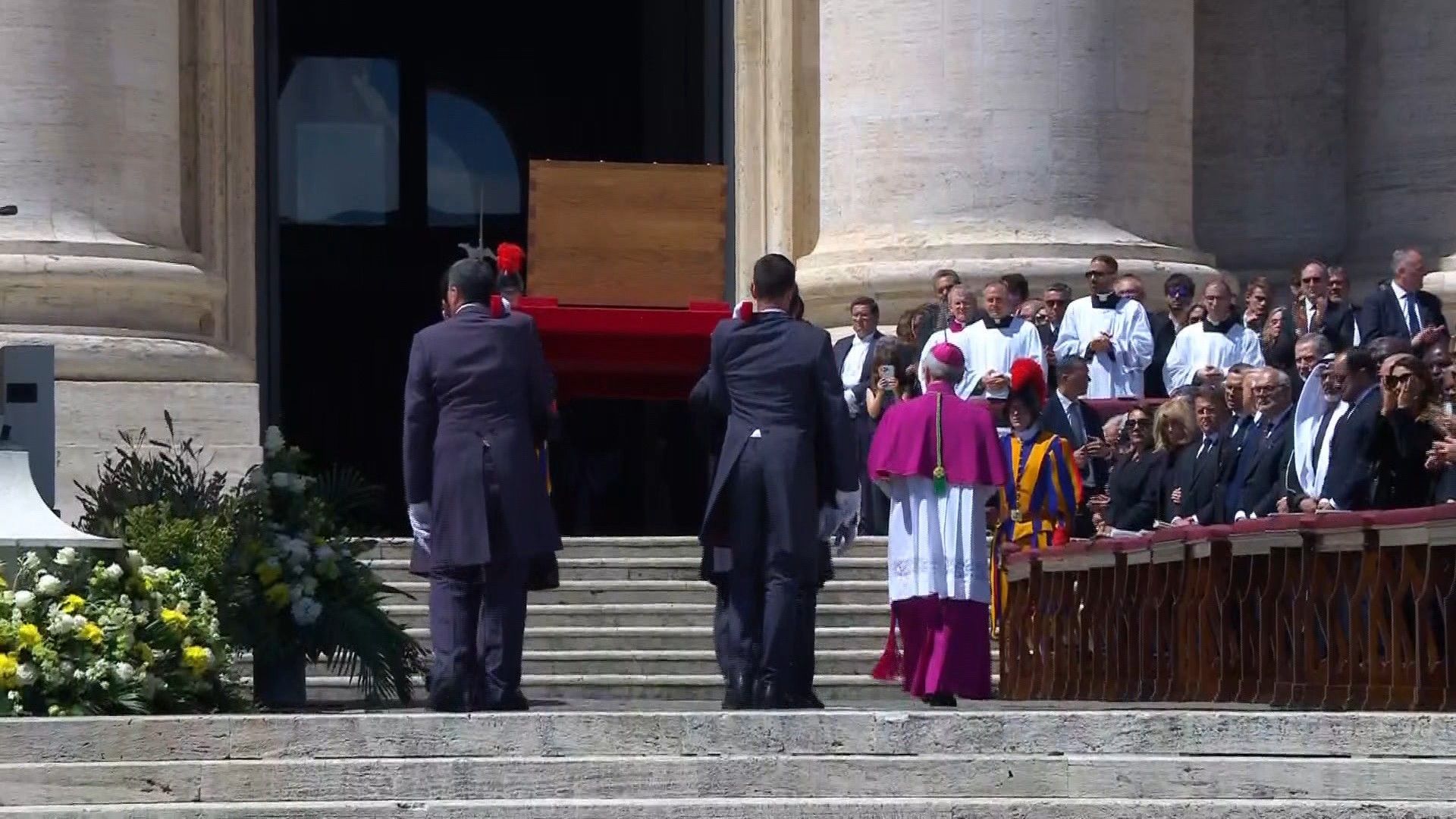 Video: Pope Francis' coffin returned to St Peter's basilica after funeral mass