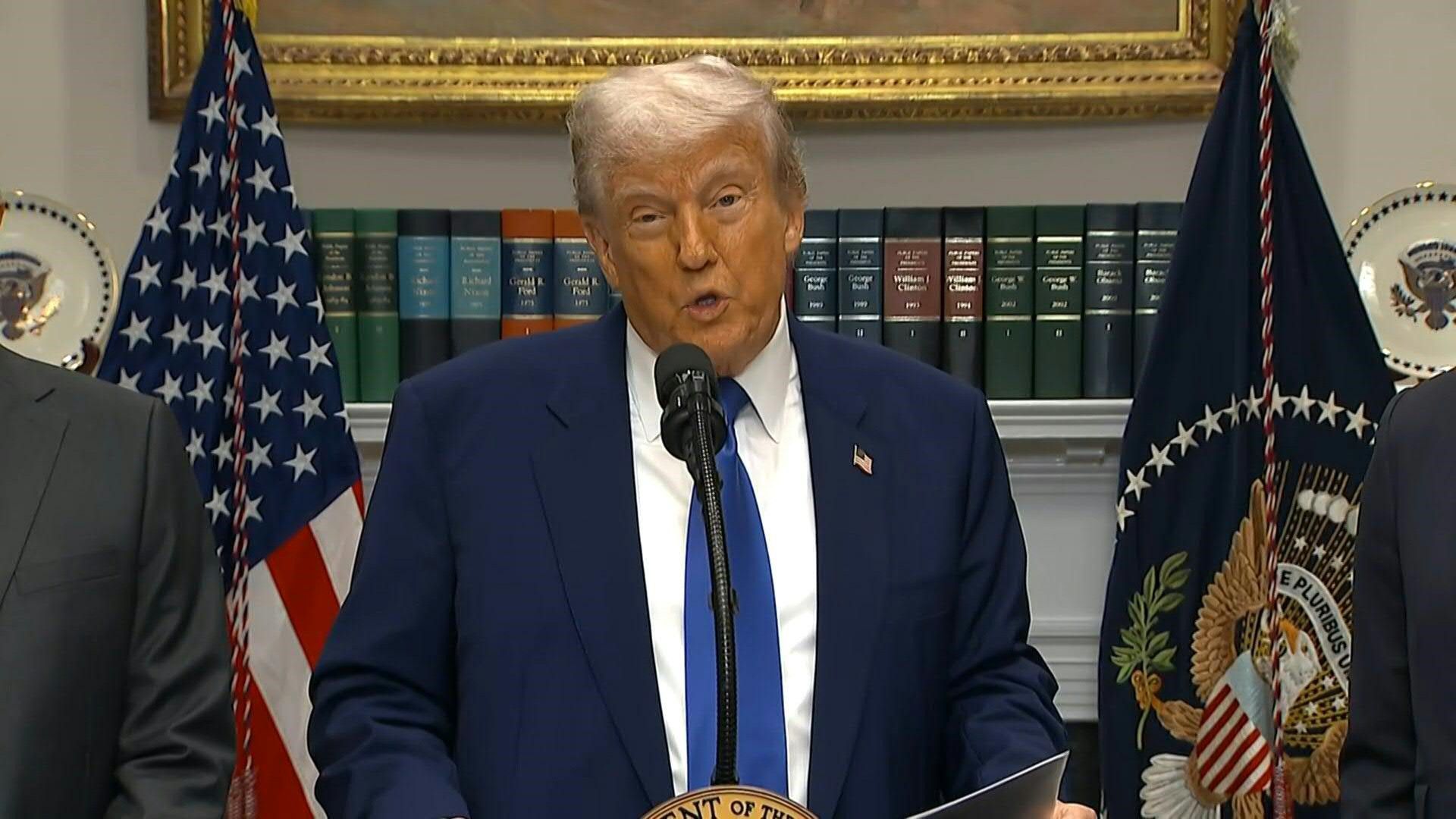 Trump says US-Israeli hostage to be freed 'in about two hours'
