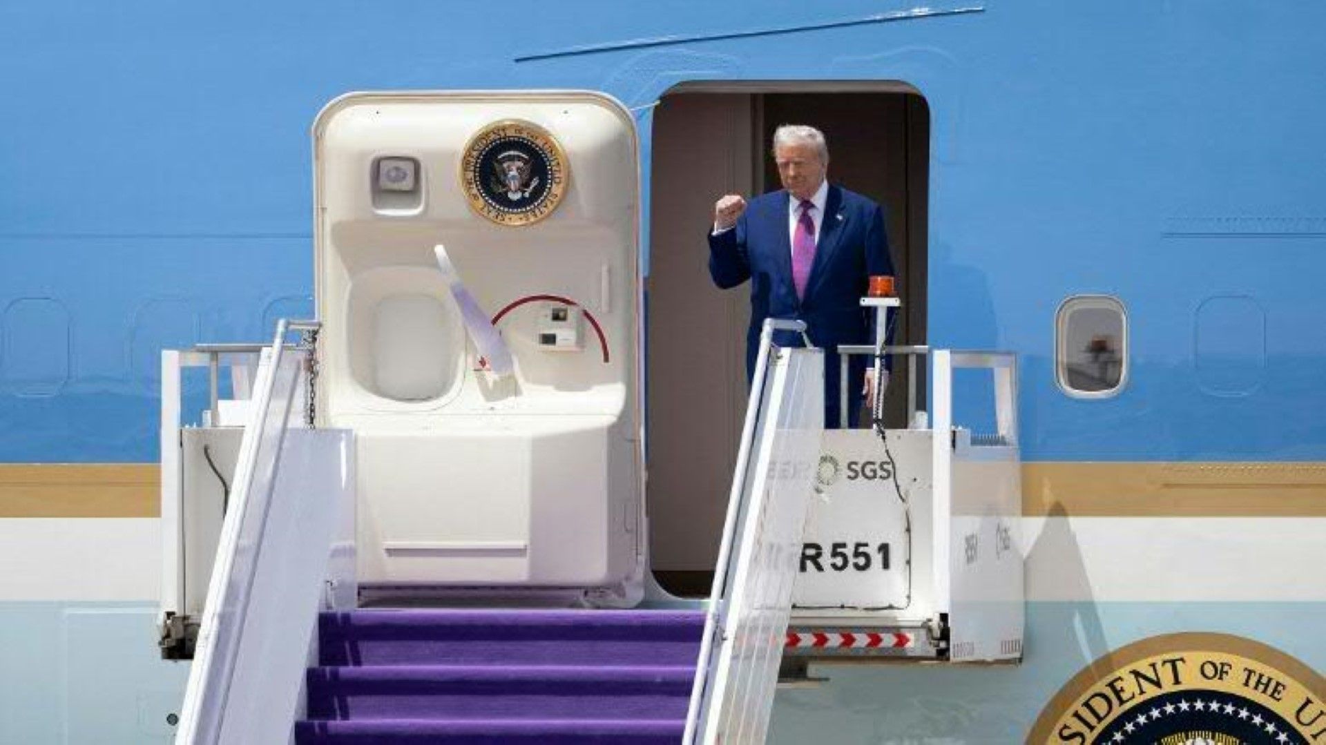 Not amused: Trump enttäuscht Anhänger mit Luxusflieger aus Katar