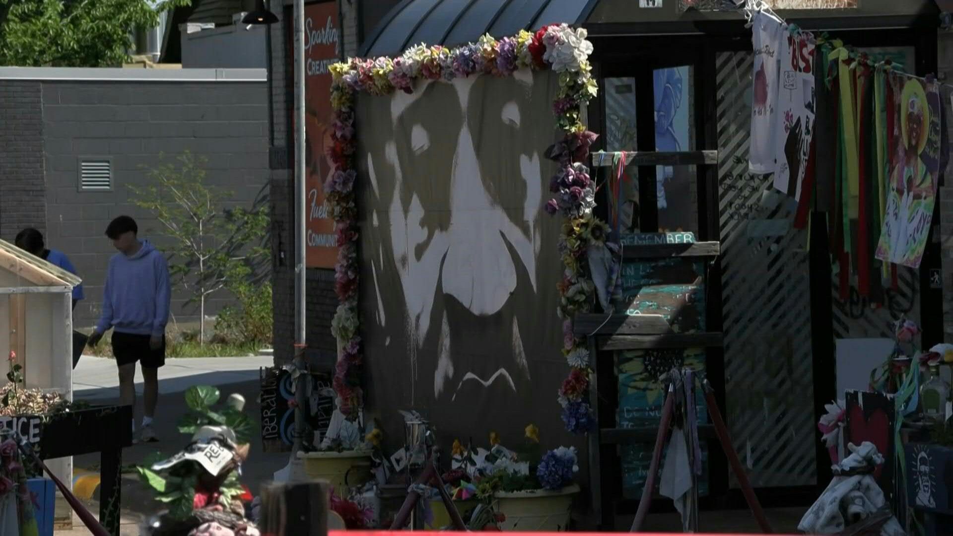 Fifth anniversary of killing of George Floyd by police officer: Scene at George Floyd Square