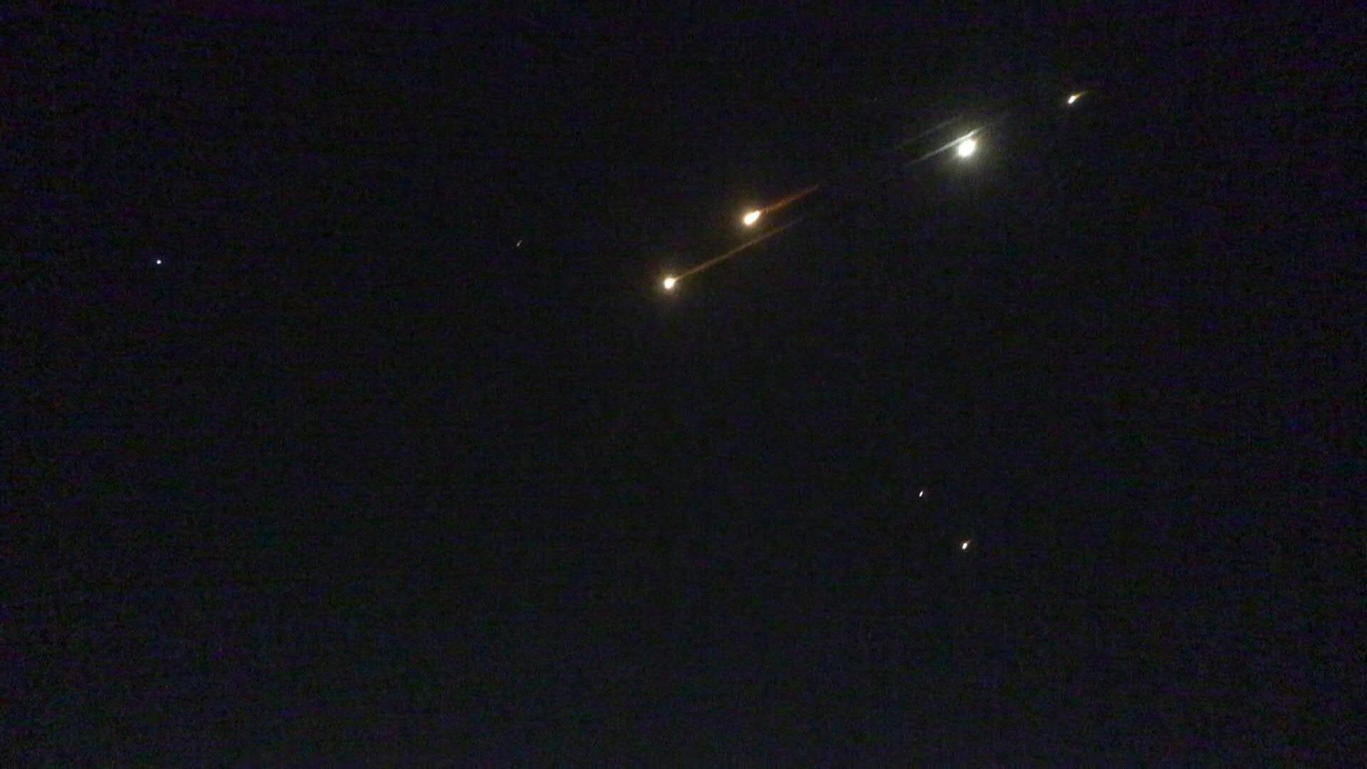 Video: New salvo of Iranian missiles flies over Jerusalem