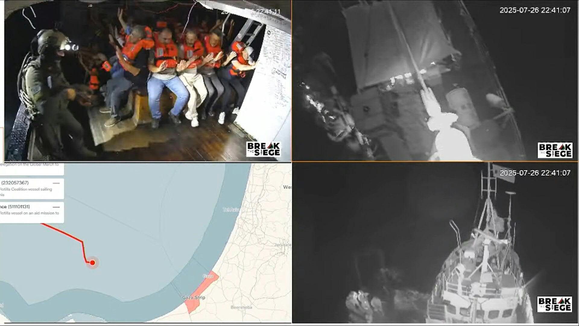 Video: Israeli troops seen boarding Gaza-bound activist boat