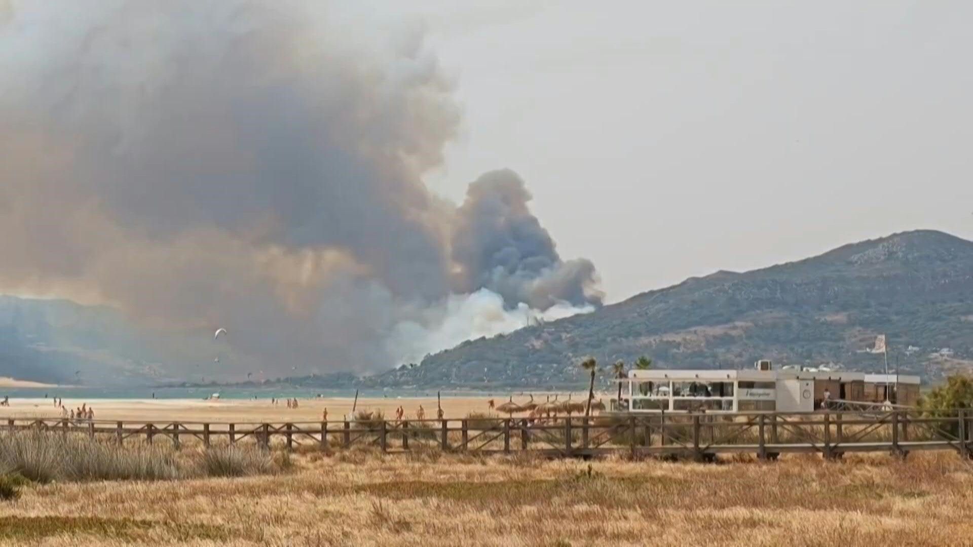 Hotels evacuated in southern Spanish Tarifa due to forest fire
