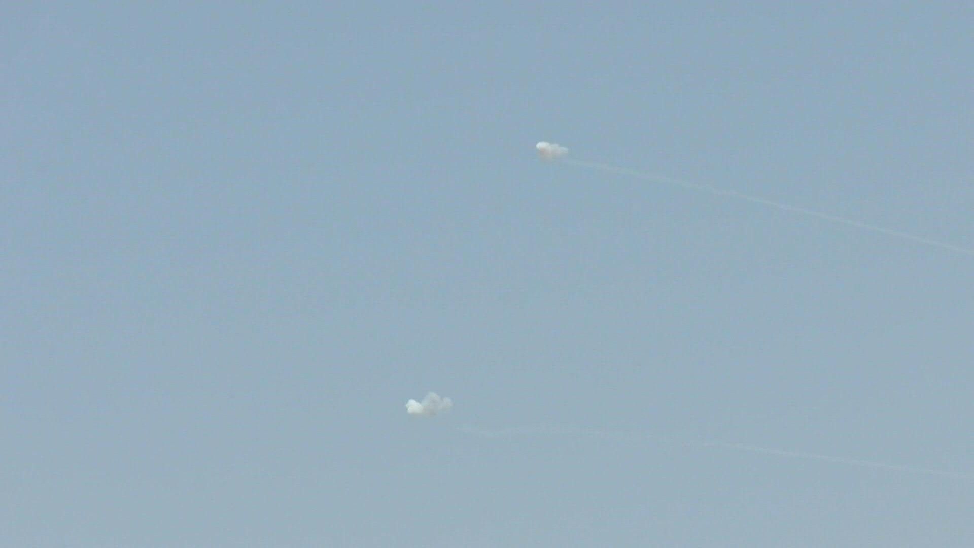 Video: Rockets launched towards Israel, and smoke billows over Gaza