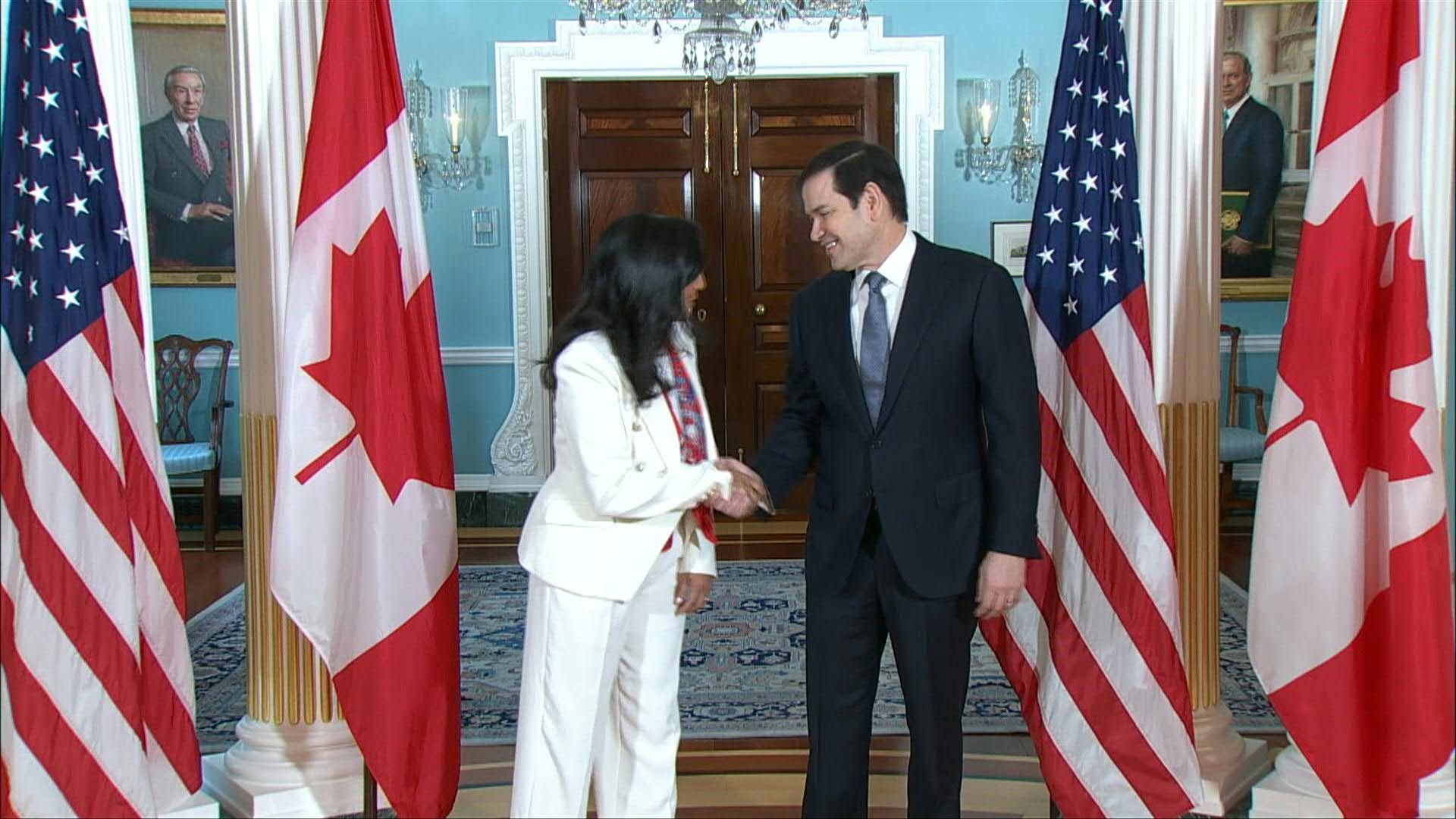 US Secretary of State Marco Rubio meets Canadian Foreign Minister Anita Anand