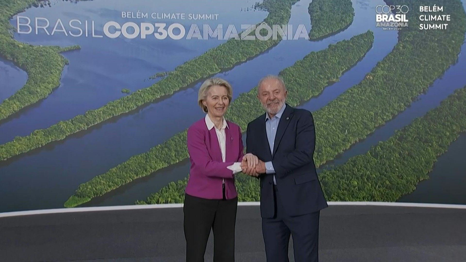 European Commission chief von der Leyen welcomed by Brazil's Lula ahead of COP30