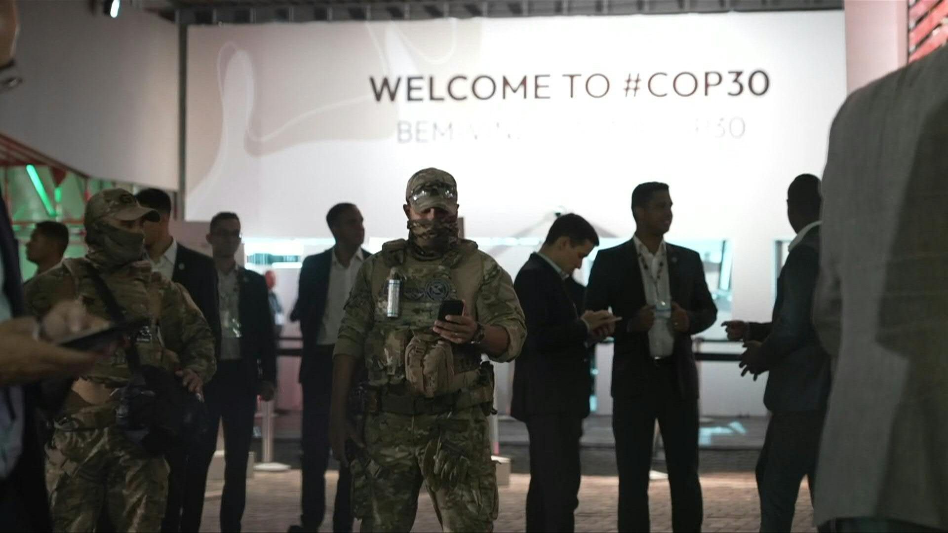 Video: Scene after Indigenous protesters clash with security at climate summit in Brazil