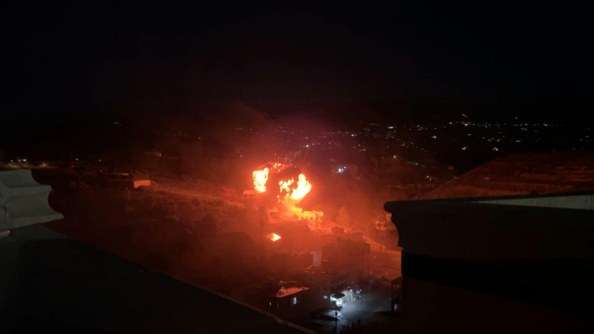 Video: Moment Israeli strike hits south Lebanon