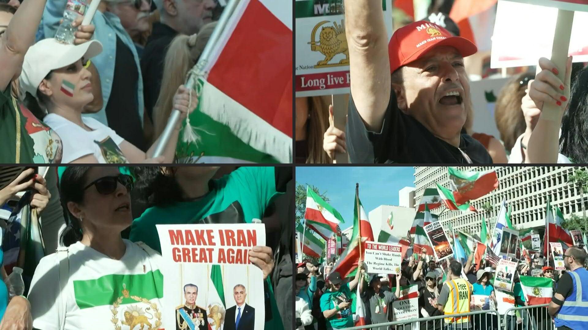 Video: Demonstrators in Los Angeles rally in solidarity with Iranian protesters