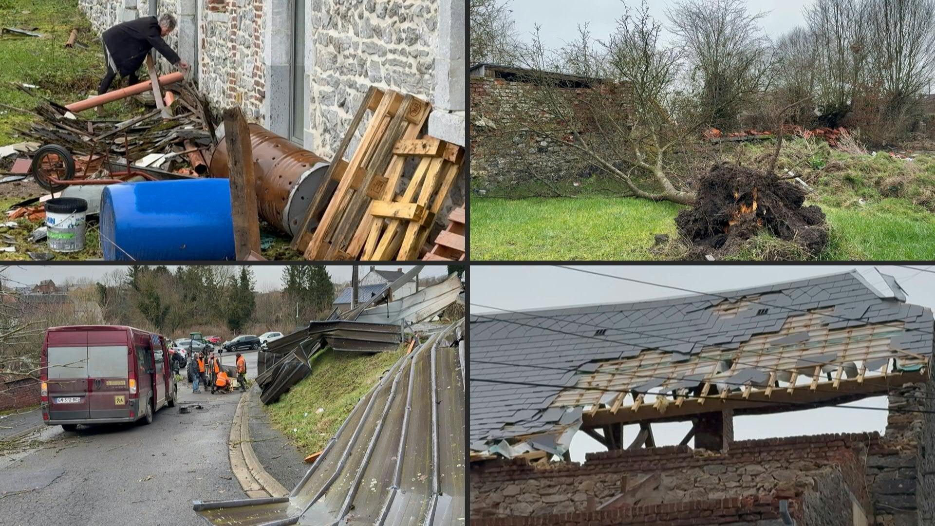 Video: Residents and crews work to clear French town after storm