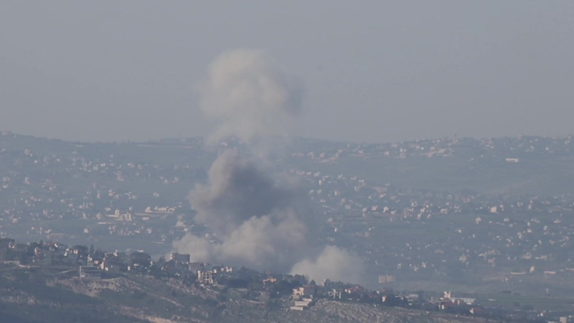 Video: Smoke rises over southern Lebanese villages after Israeli strikes