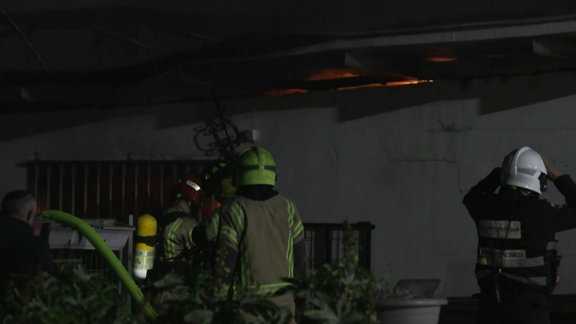 Video: Fire in a residential area near Tel Aviv after rocket interception