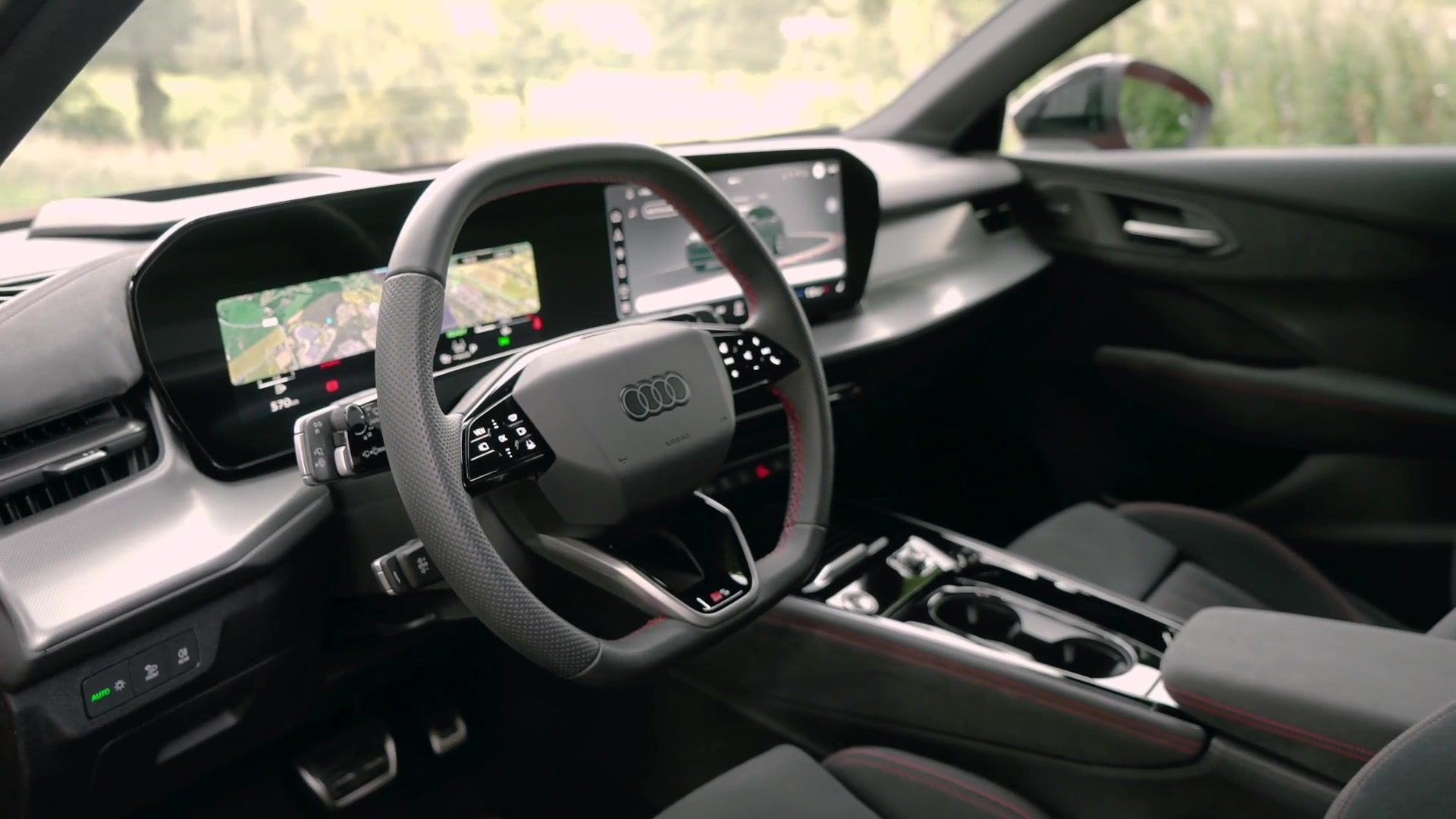 Audi Q3 SUV Interior Design in Progressive Red