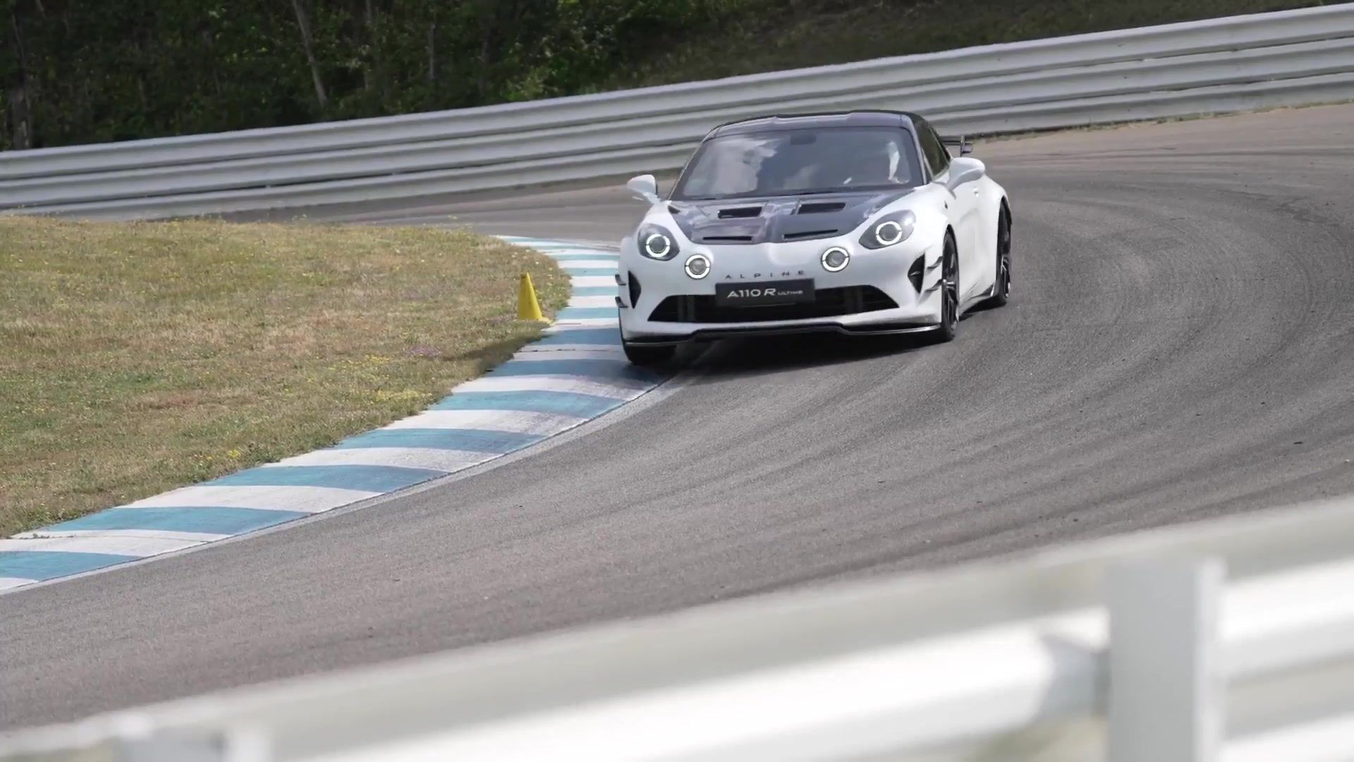 Alpine A110 R Ultime in Glacier White Driving Video