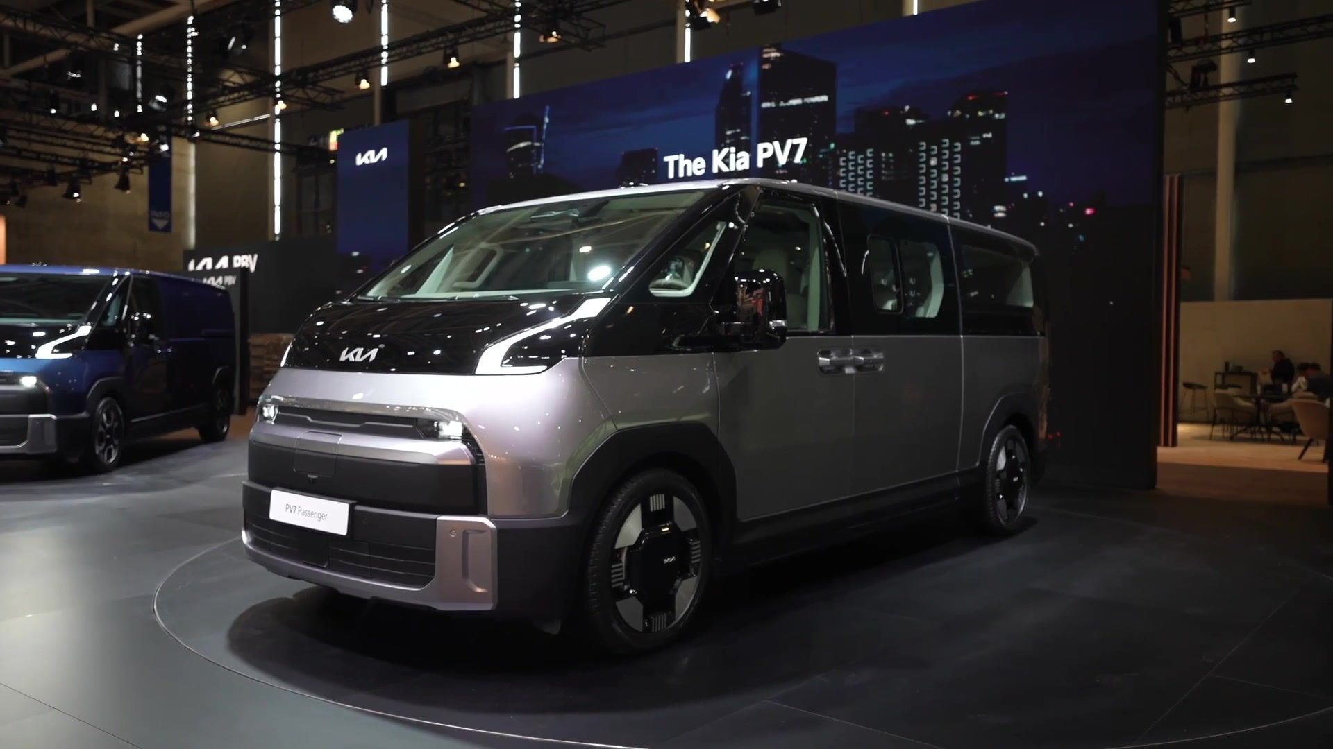 The Kia PV7 Passenger in Steel Grey - IAA Transportation 2026