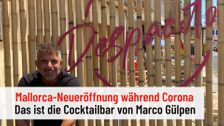 La estrella de "Adiós Alemania" Marco Gülpen muestra su bar de cócteles en Mallorca