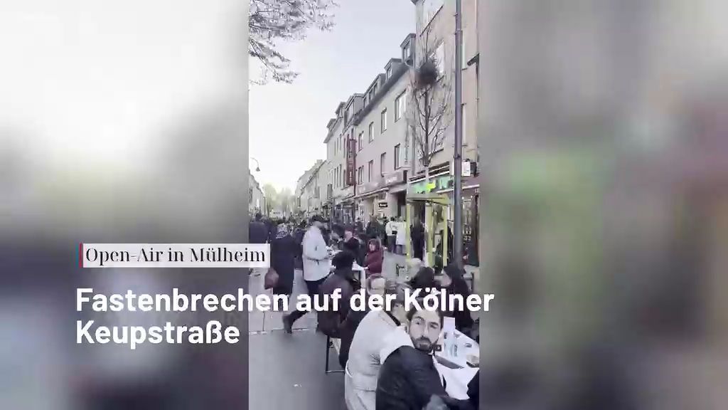 Video: Open-Air in Mülheim: Fastenbrechen in der Kölner Keupstraße