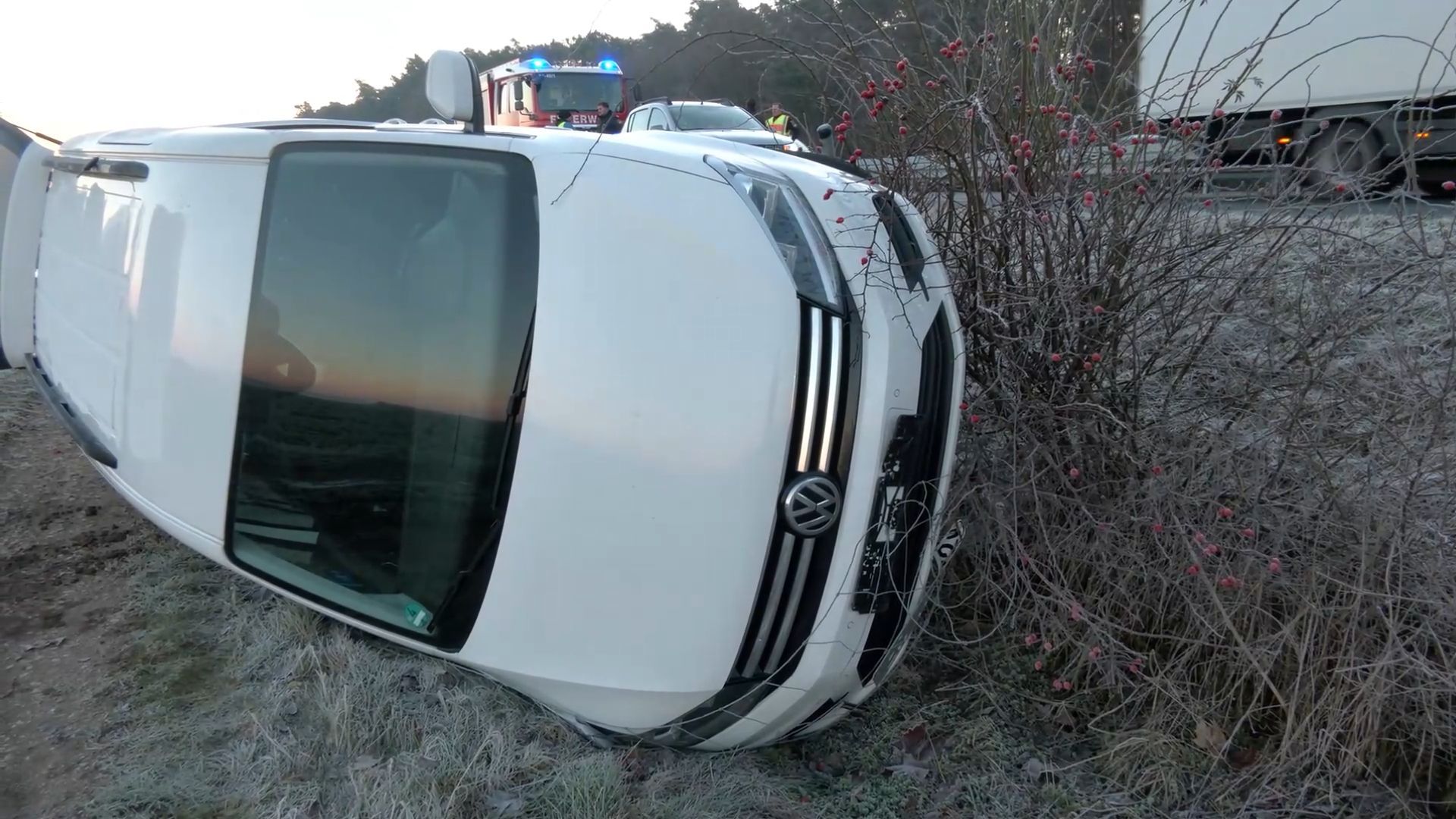 Glätteunfälle auf B8: Fast zeitgleich fünf Unfälle auf Bundesstraße