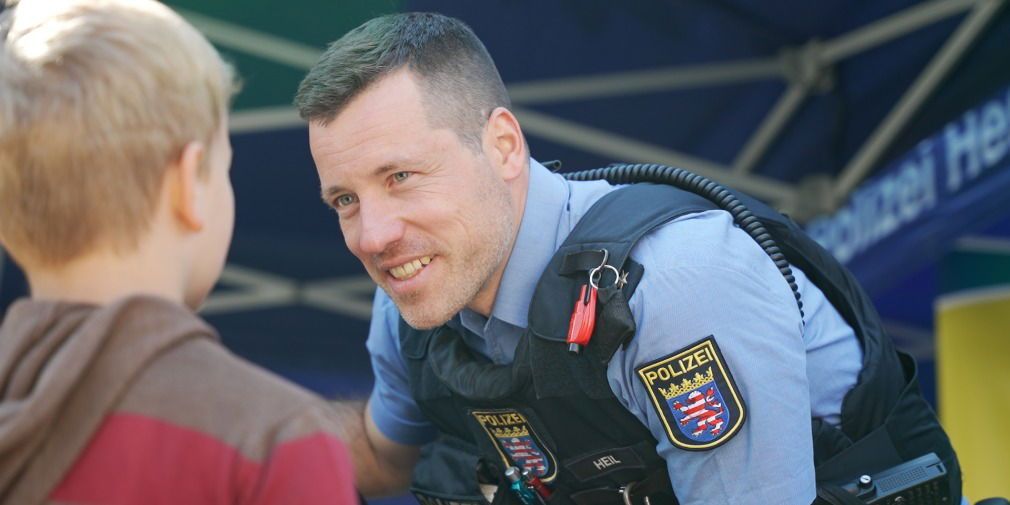 Auf der großen Blaulicht-Meile: "Respekt zeigen - Respekt erfahren"