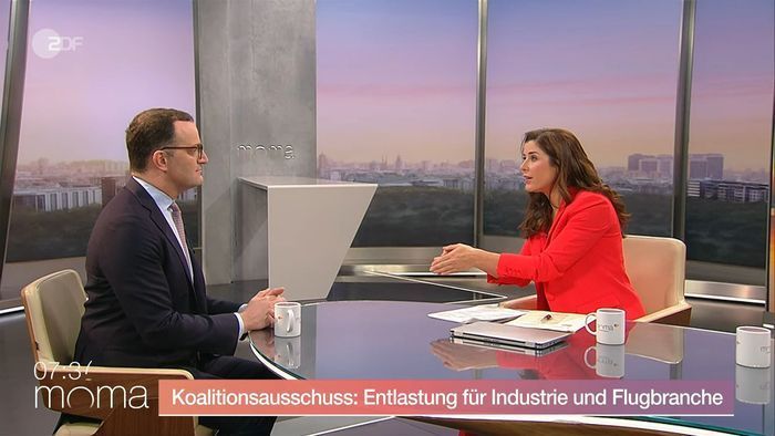 Coalition decisions: ZDF moderator interrupts Jens Spahn to point out a 