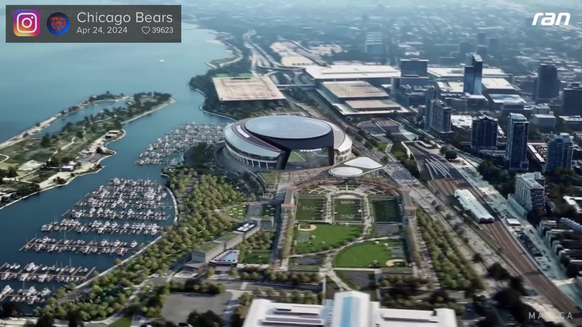 NFL-Stadion vorgestellt: So soll die Bears-Heimstätte aussehen
