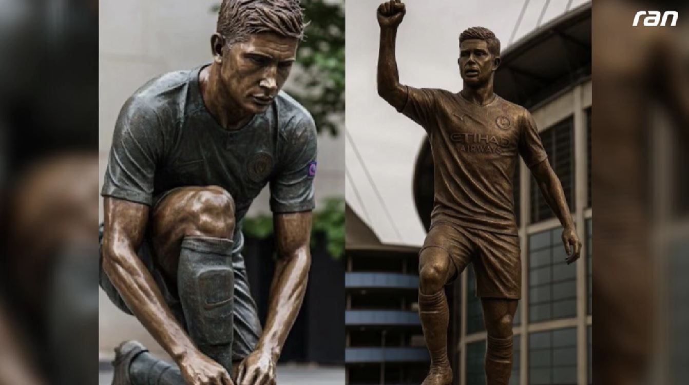 Manchester City: Erste Bilder von de-Bruyne-Statue kursieren