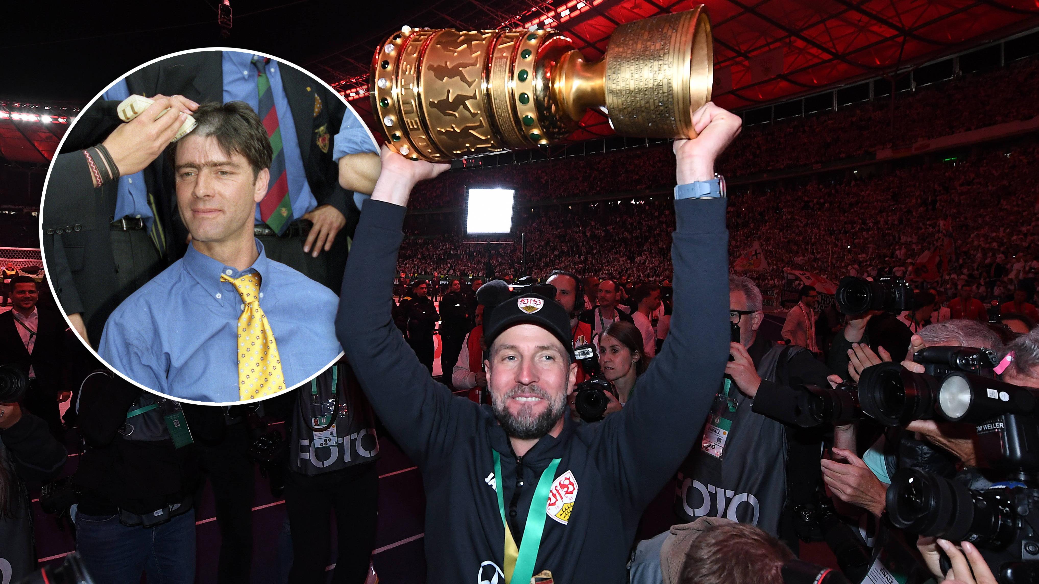 Hoeneß mit Glatze wie Löw? Suttgart-Coach reflektiert Pokalsieg