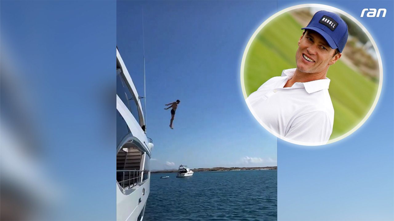 NFL: Tom Brady mit krassem Sprung von Yacht