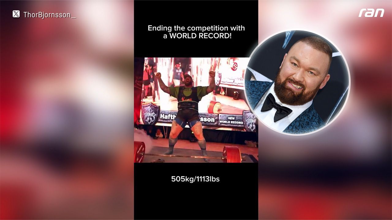 Weltrekord! „Game of Thrones“-Star Björnsson hebt halbe Tonne