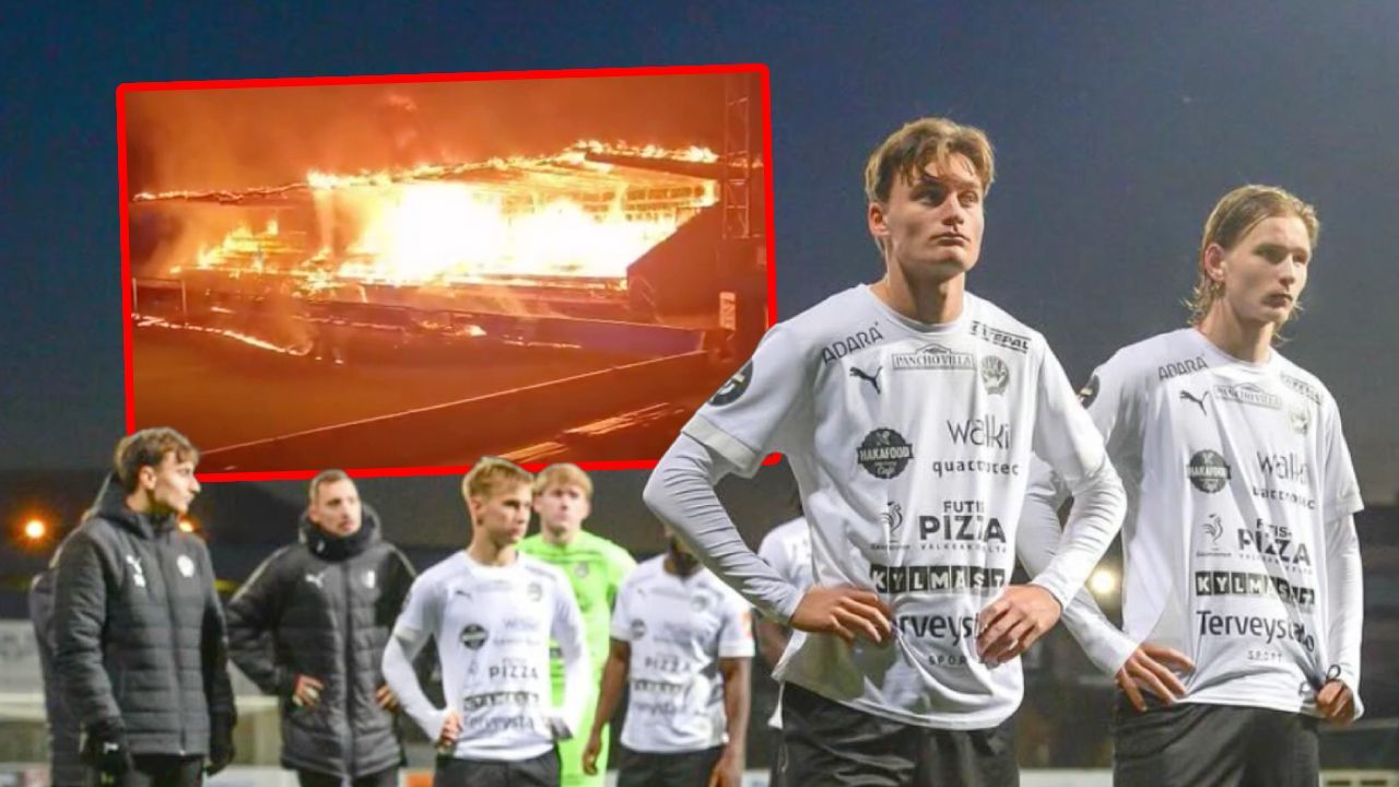Traditionsklub in Flammen: Jugendliche fackeln Tribüne ab