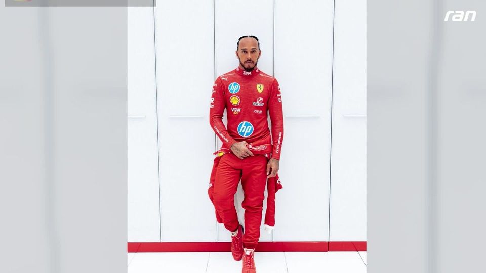 Formel 1: Hamilton im Ferrari-Rot – und mit neuem Tattoo