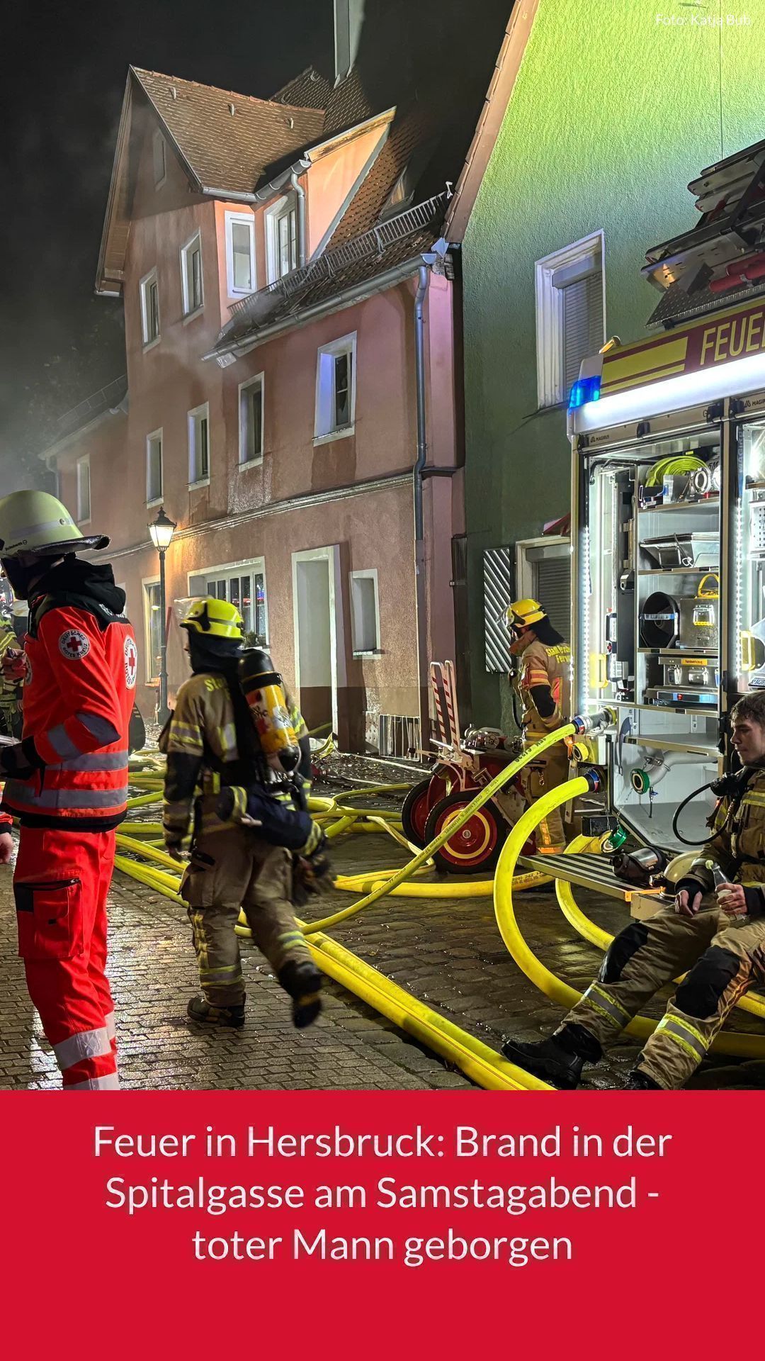 Video: Brand in Spitalgasse in Hersbruck